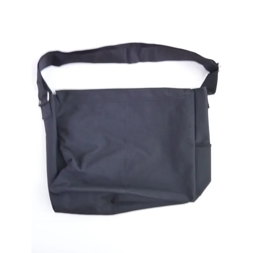 Kenneth Cole Black Messenger Bag Laptop Crossbody Commuter Travel Office Case